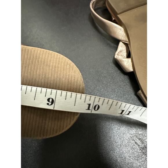 Steve Madden Dessie Flat Sandals Metallic Pink Silver Gladiator Womens Size 8 - Picture 5 of 5